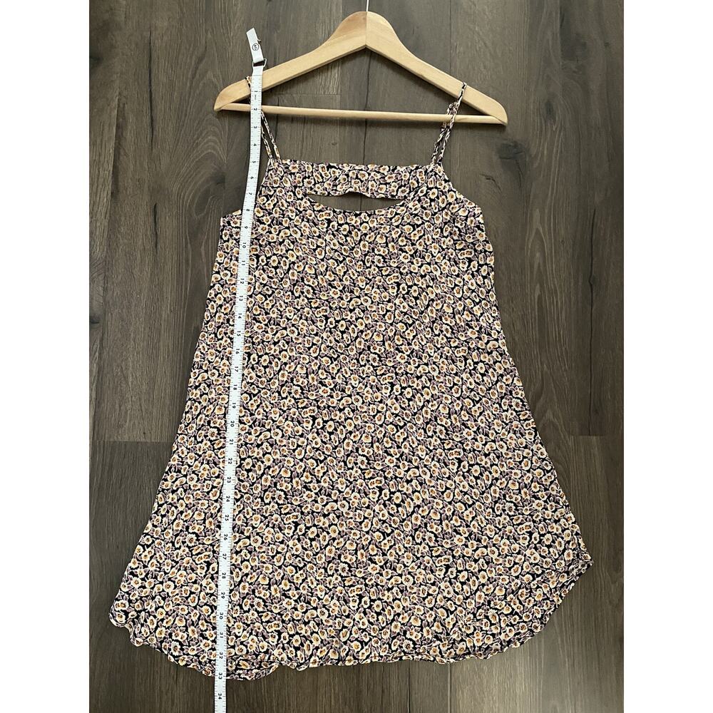 Flynn Skye Floral Spaghetti Strap Slip Mini Dress Orange Floral Size 2